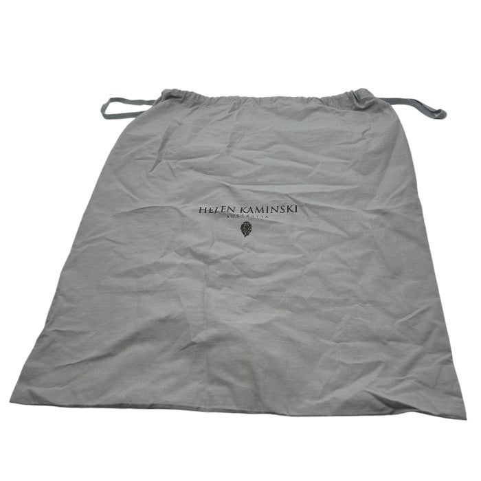 HELENKANINSKI ヘレンカミンスキー ラフィア Loto ワンショルダー バッグ 鞄 チャコールブラック 肩掛け レディース 中古 W4