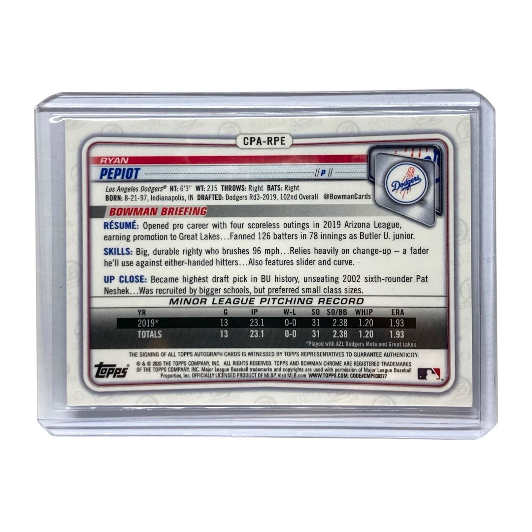 TOPPS MLBカード BOWMAN CHROME RYAN PEPIOT DODGERS 066/150 #CPA-RPE 中古 IT2