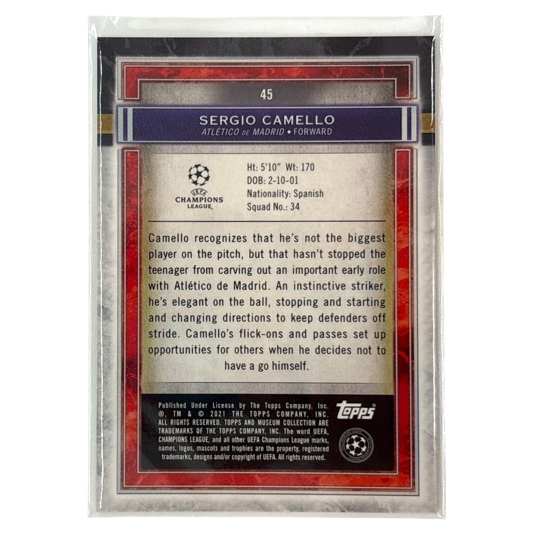 TOPPS サッカーカード MUSEUM COLLECTION SERGIO CAMELLO ATLETICO DE MADRID 67/99 #45 中古 IT1
