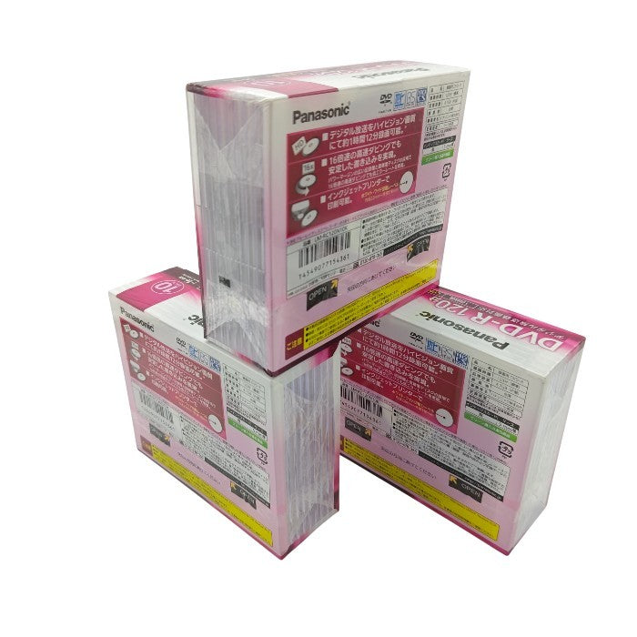 【未使用品】 Panasonic パナソニック 4.7GB(片面) 120分(標準) 1~16倍速 録画用 DVD-R 10枚入り LM-RC120N10K 3パックセット 中古 H4