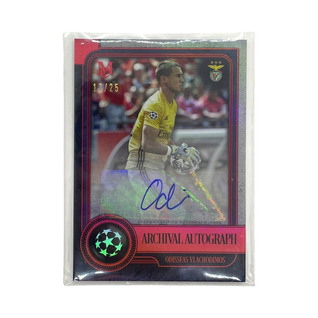 TOPPS サッカーカード MUSEUM COLLECTION ARCHIVAL AUTOGRAPH ODISSEAS VLACHODIMOS BENFICA 17/25 #FA-OV 中古 IT1