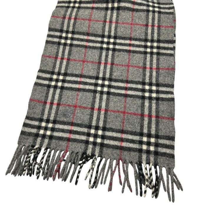 BURBERRY LONDON バーバリー ロンドン ノバチェック ラムウール 100% マフラー ブランド レディース メンズ ストール 中古 W4