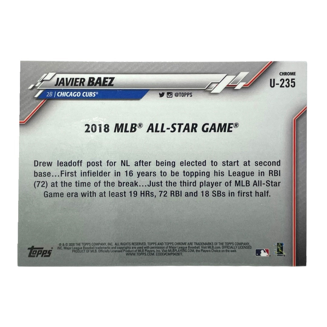 TOPPS MLBカード CHROME JAVIER BAEZ CHICAGO CUBS #U-235 中古 IT2