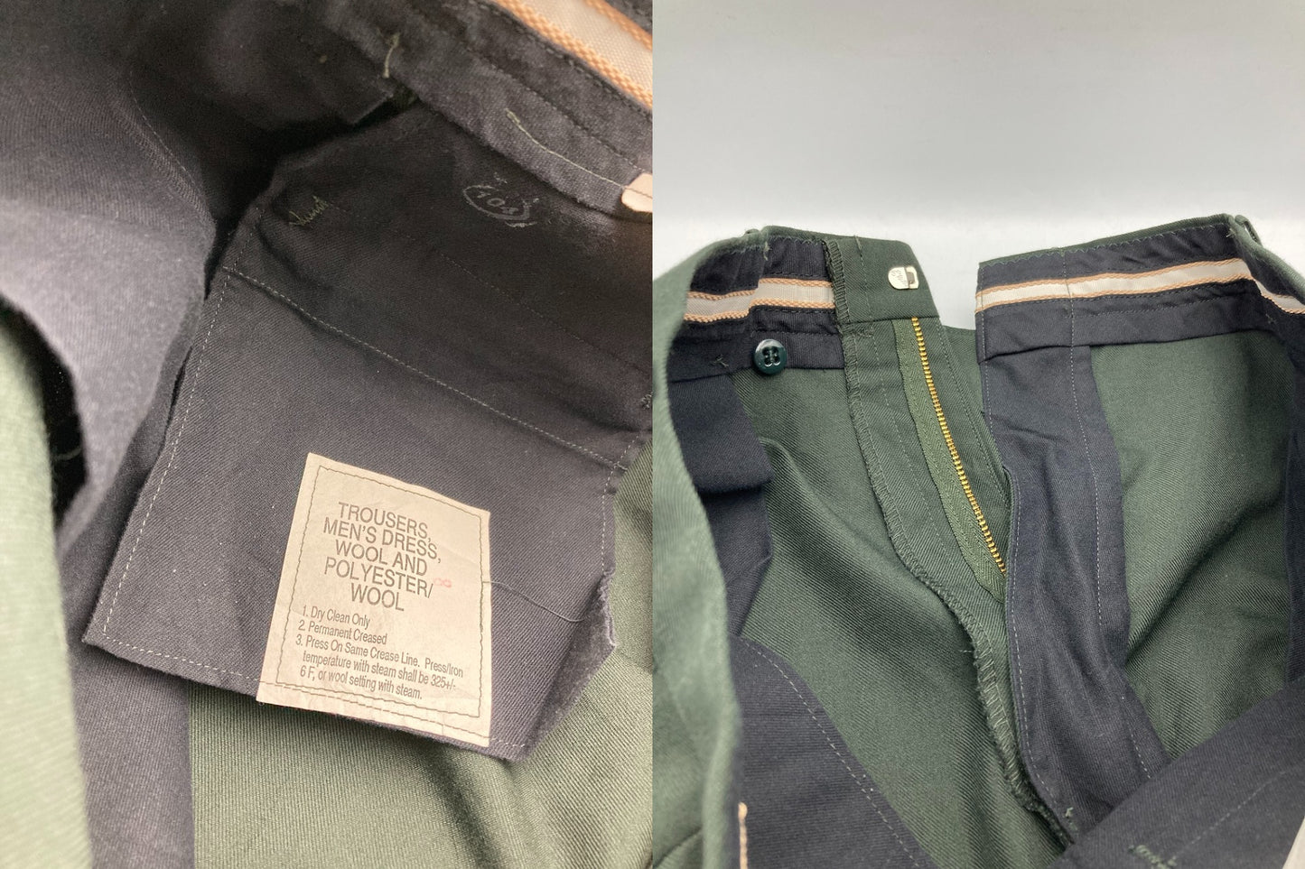 DSCP BY TENNESSEE APPAREL CORP. ミリタリー ウールパンツ トラウザーズ サイズ35L 中古 D4