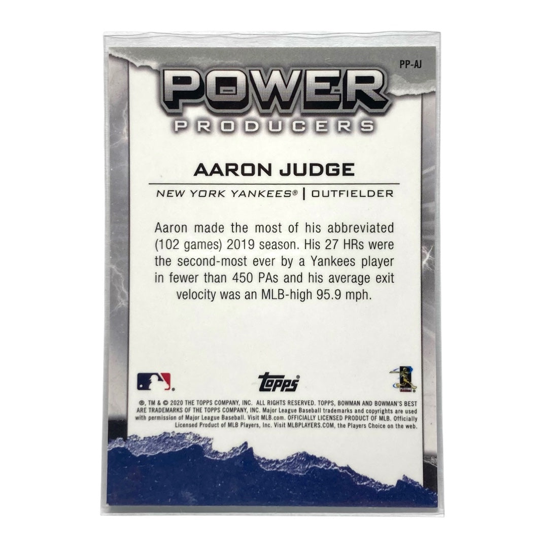 TOPPS MLBカード BOWMAN'S BEST AARON JUDGE YANKEES #PP-AJ 中古 IT2