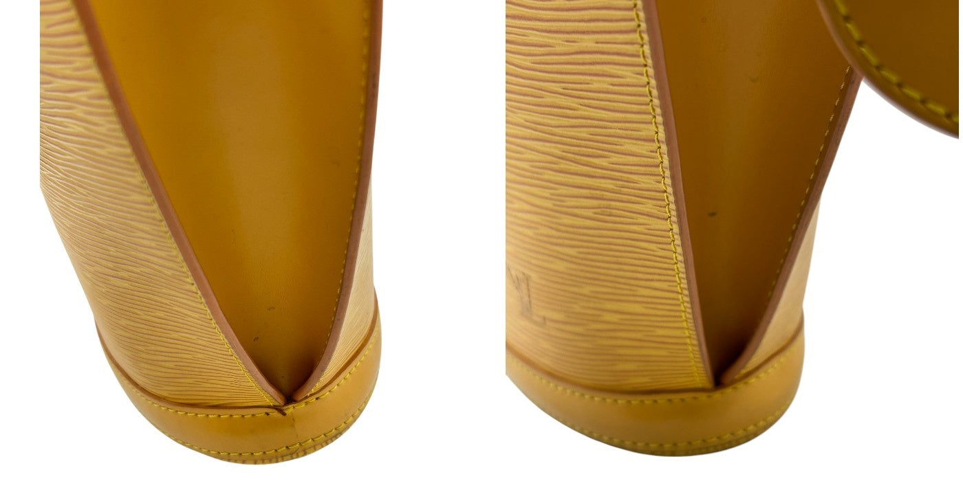 LOUIS VUITTON ルイヴィトン サンジャック ショルダーバッグ エピ タッシリイエロー M52279 トートバッグ 鞄 ブランド レディース 中古 W4