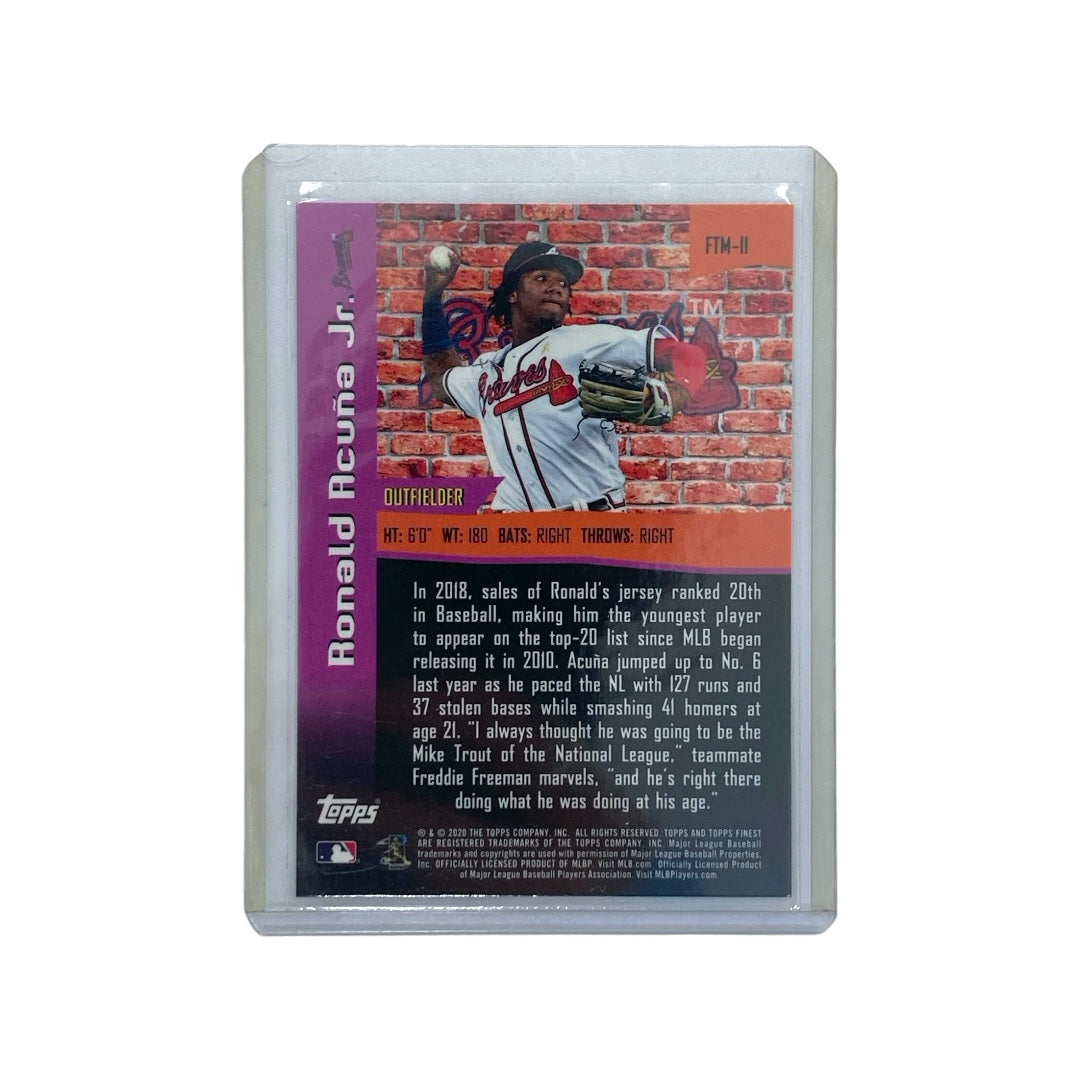TOPPS MLBカード FINEST RONALD ACUNA JR. #FTM-11 中古 IT1