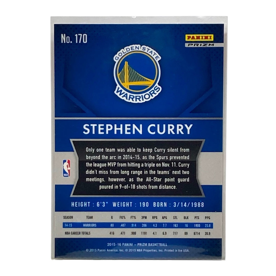 PANINI NBAカード PRIZM STEPHEN CURRY WARRIORS #170 中古 IT2