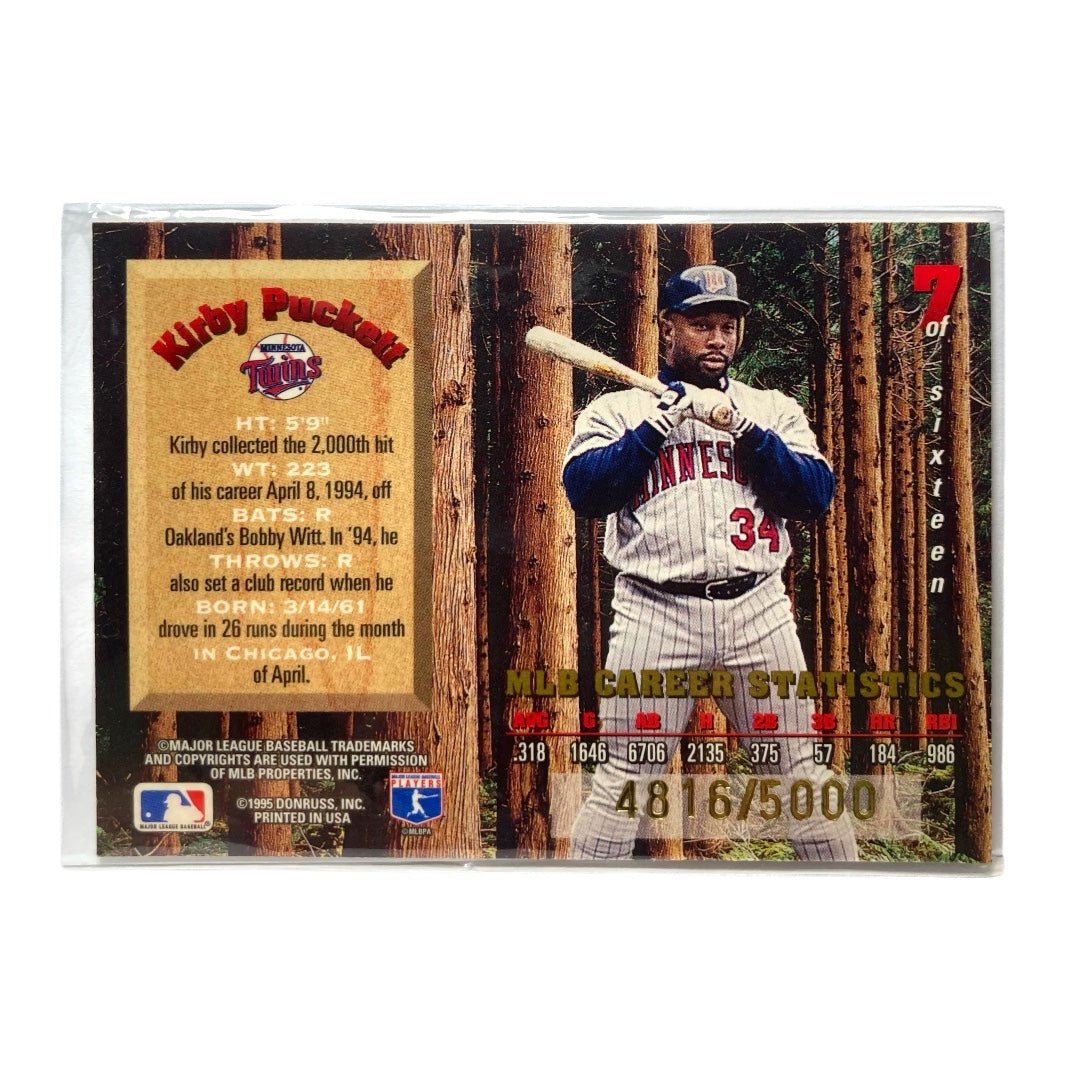 DONRUSS MLBカード LEAF LIMITED LUMBERJACKS KIRBY PUCKETT TWINS 4816/5000 #7 中古 IT2