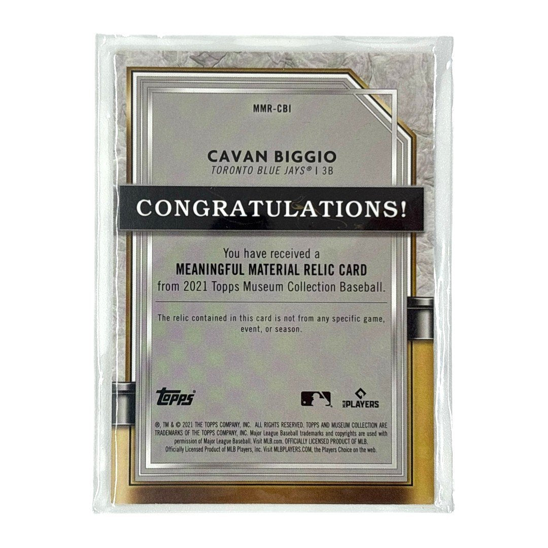 TOPPS MLBカード MUSEUM COLLECTION CAVAN BIGGIO TORONTO BLUE JAYS 44/50 #MMR-CBI 中古 IT1