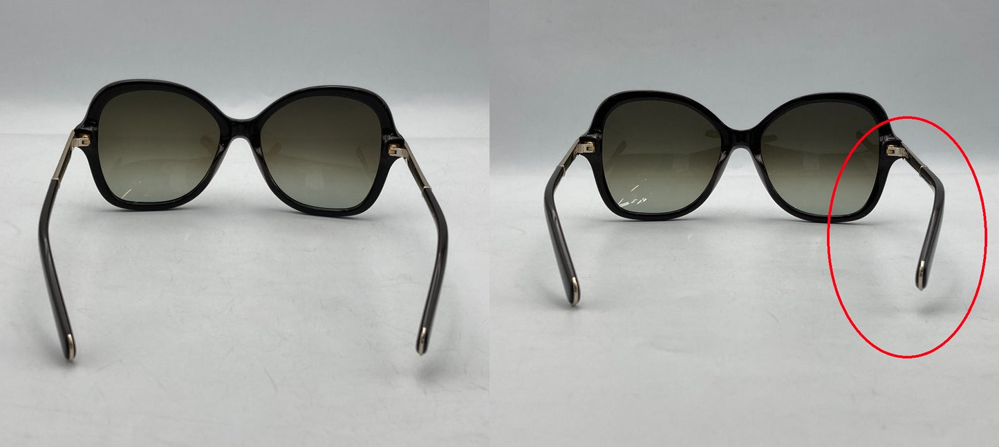 Chloe クロエ ラインストーン サングラス CE658SR 中古 D4