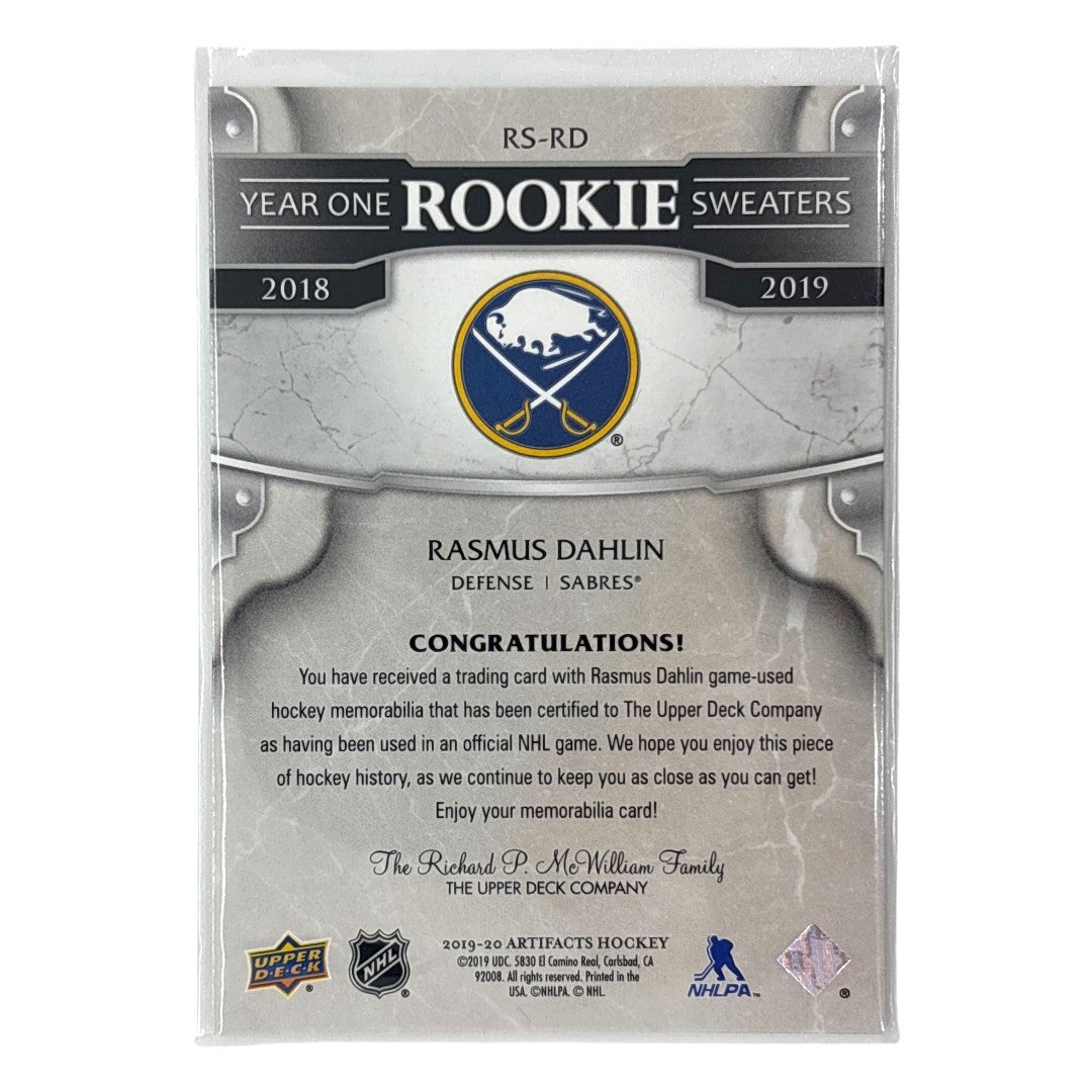 UPPER DECK NHLカード ARTIFACTS RASMUS DAHLIN SABRES #RS-RD 中古 IT1