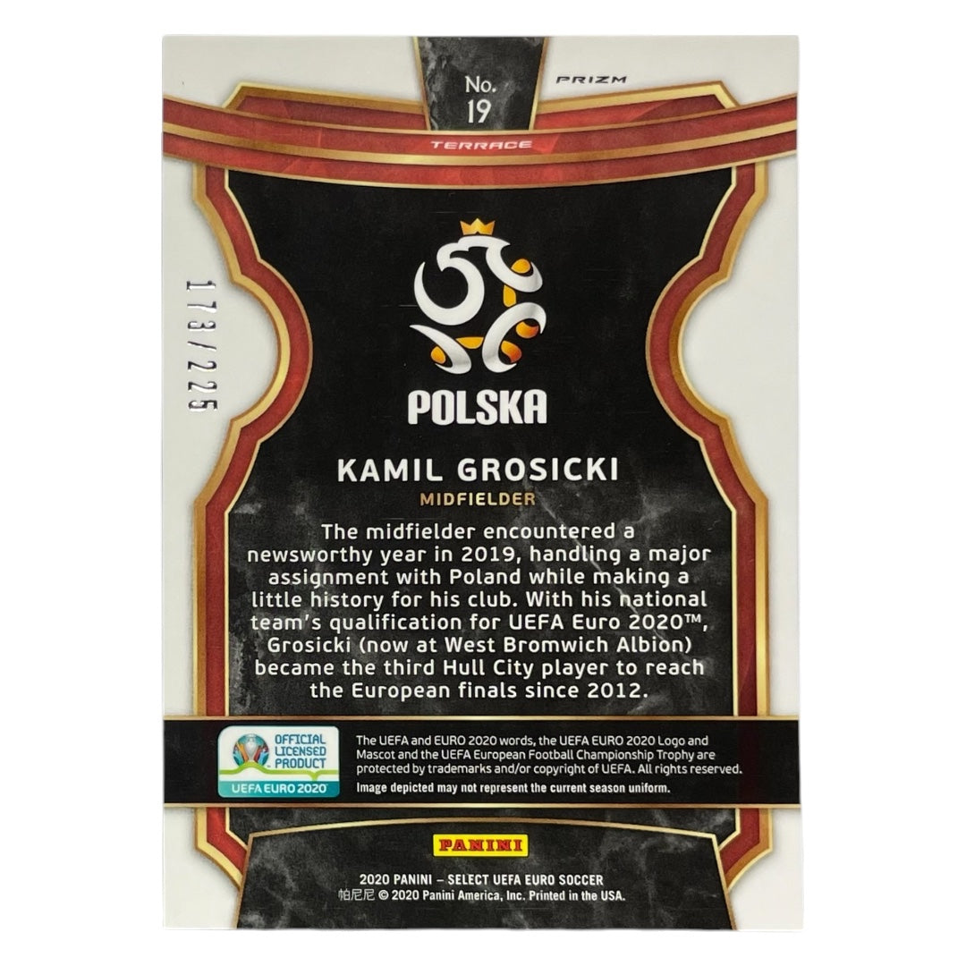 PANINI サッカーカード SELECT UEFA EURO PRIZM KAMIL GROSICKI POLAND /225 #19 中古 IT2