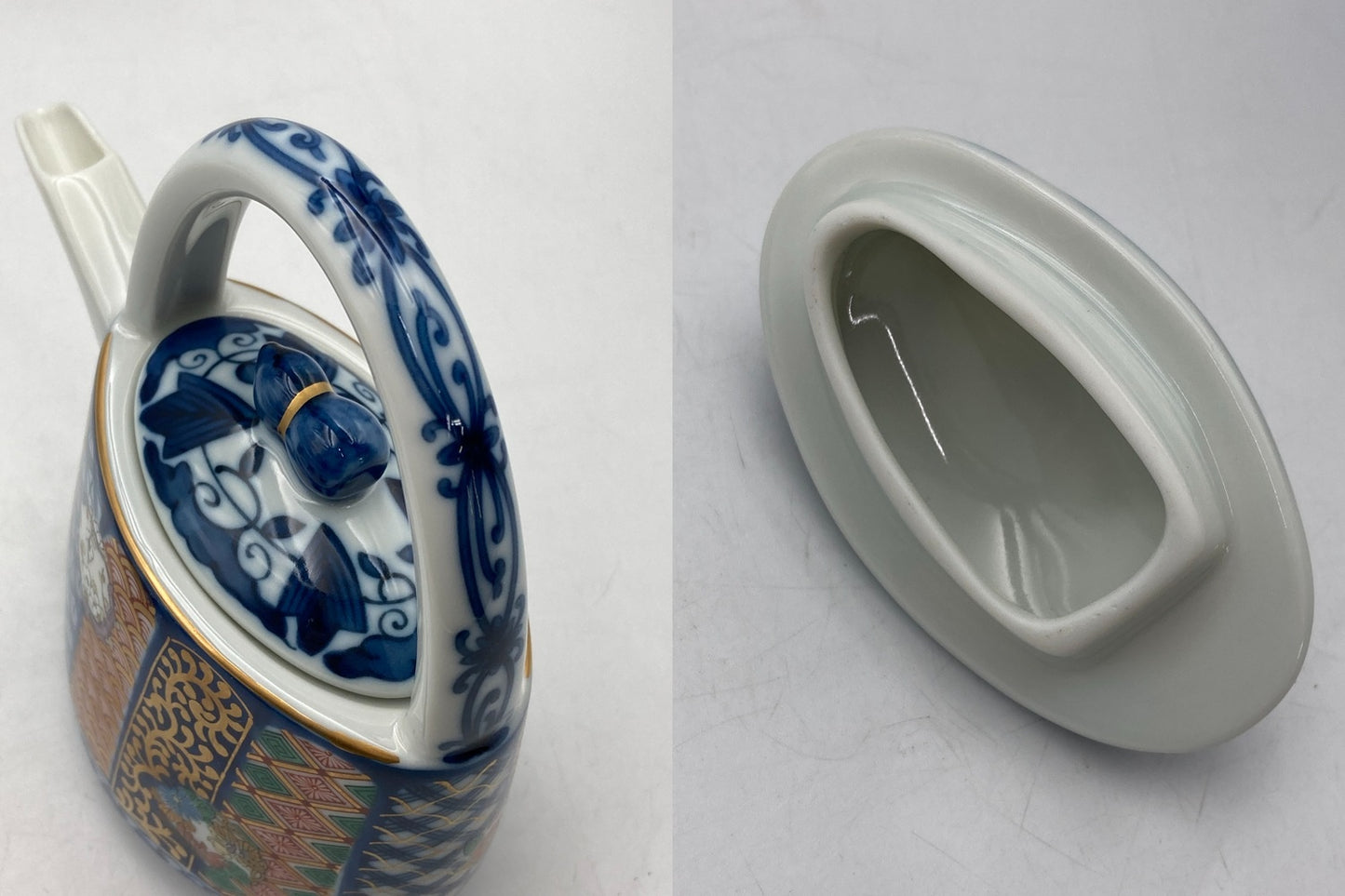 三洋陶器 龍峰窯 祥端花丸紋 酒器揃 中古 D4