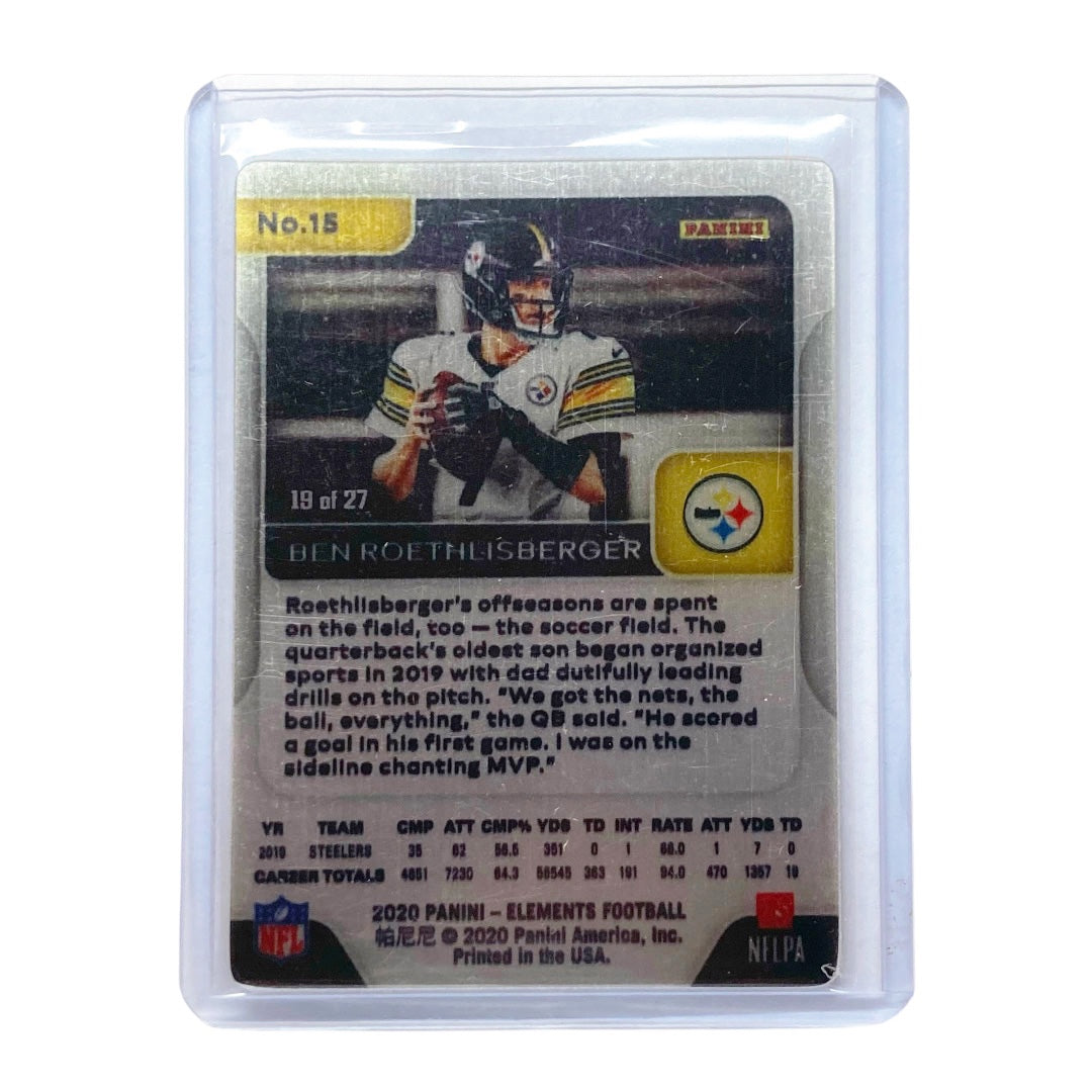 PANINI NFLカード ELEMENTS BEN ROETHLISBERGER STEELERS 19/27 #15 中古 IT2