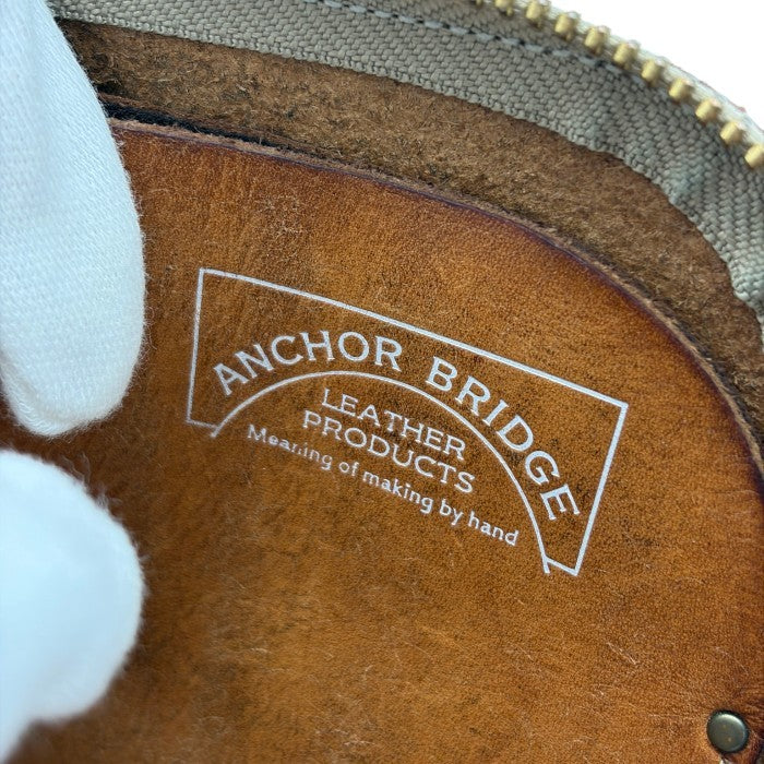 ANCHOR BRIDGE アンカーブリッジ ショート ジップ ウォレット 財布 コンパクト ミニ レザー 中古 W4