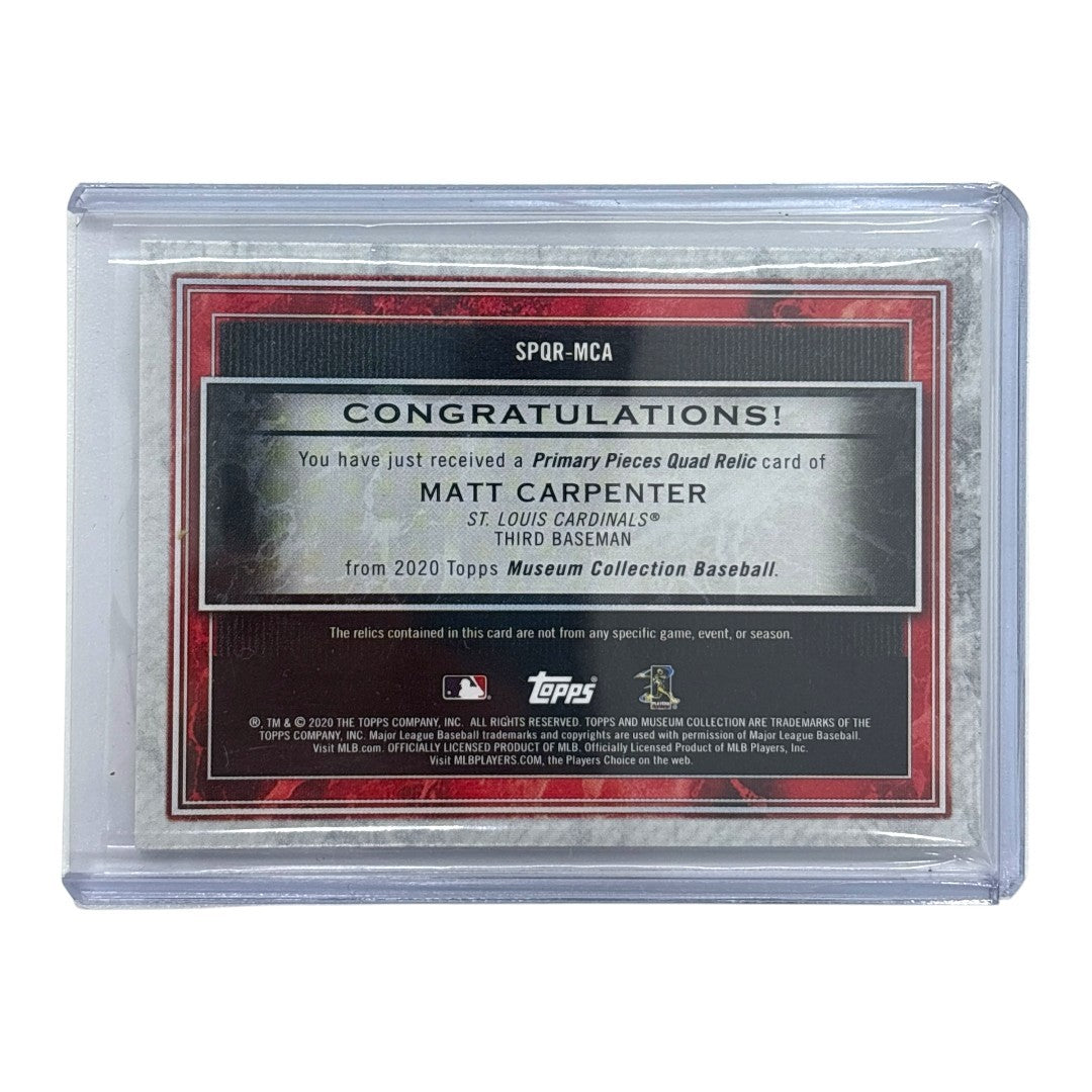 TOPPS MLBカード MUSEUM COLLECTION MATT CARPENTER ST. LOUIS CARDINALS 10/99 #SPQR-MCA 中古 IT1