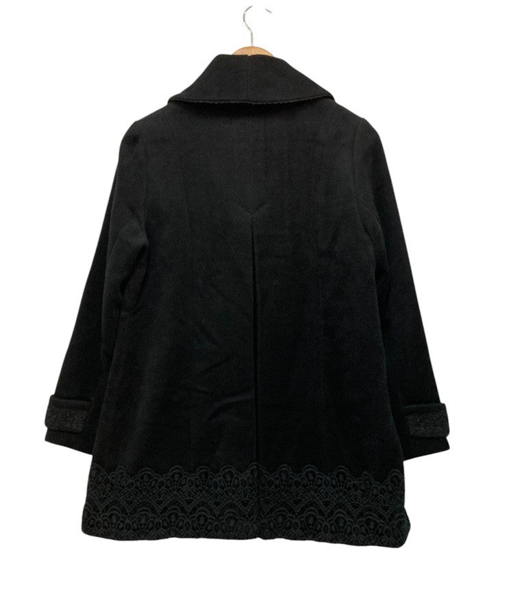 axes femme アクシーズファム 裾レース使い チェスターコート IM442X02 サイズM 中古 D4