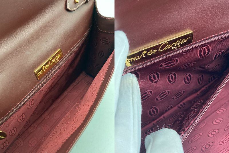 Cartier カルティエ マストライン 2WAY ショルダーバッグ クラッチバッグ 中古 D4