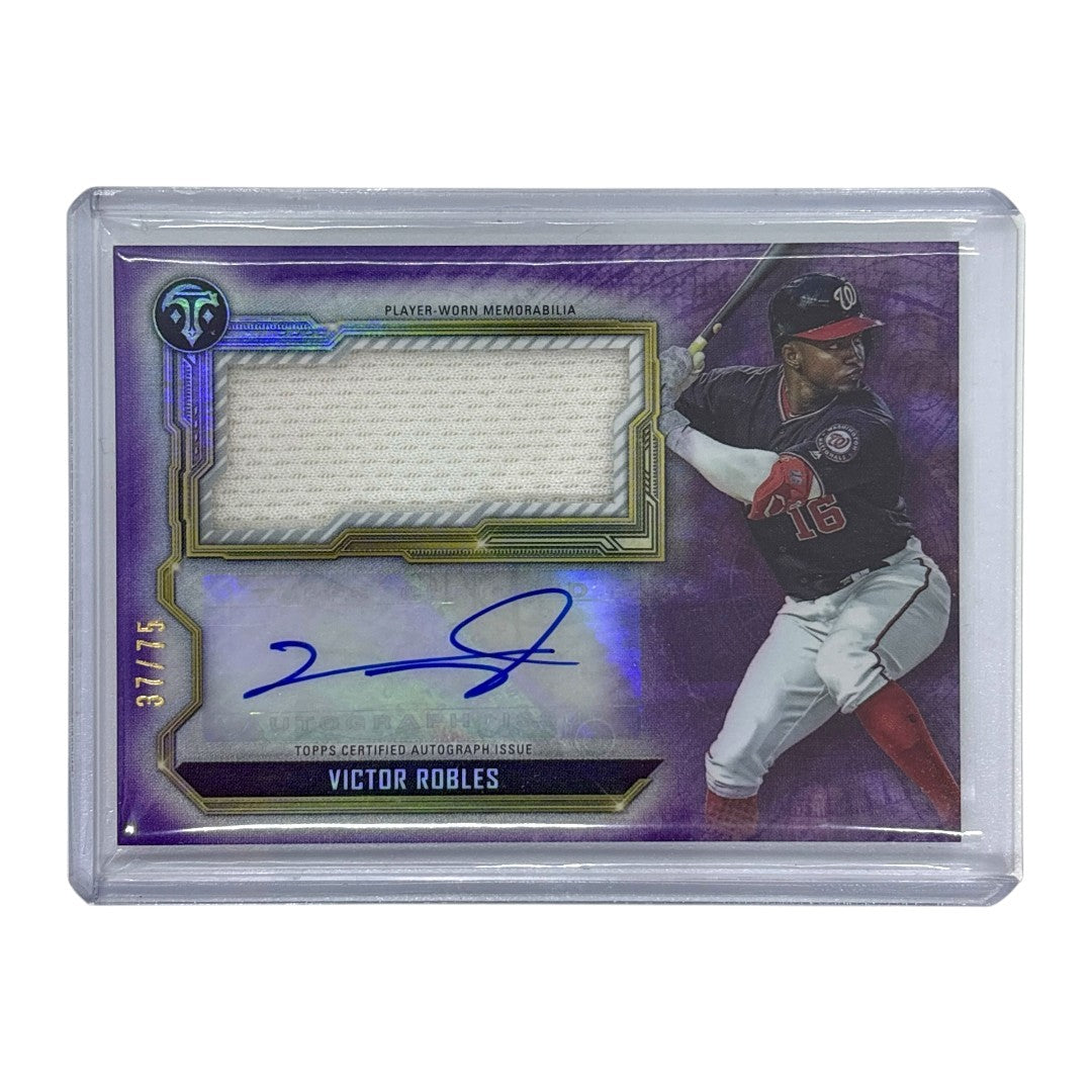 TOPPS MLBカード TRIPLE THREADS VICTOR ROBLES WASHINGTON NATIONALS 37/75 #ASJR-VR 中古 IT1