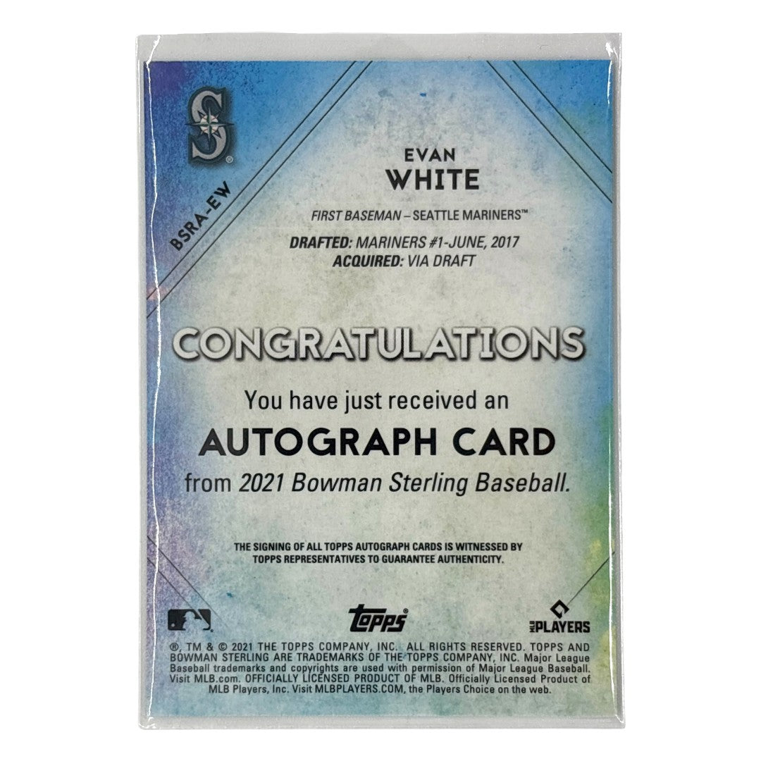 TOPPS MLBカード BOWMAN STERLING EVAN WHITE SEATTLE MARINERS 094/125 #BSRA-EW 中古 IT1