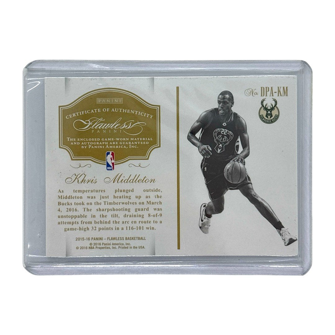 PANINI NBAカード FLAWLESS KHRIS MIDDLETON MILWAUKEE BUCKS 12/25 #DPA-KM 中古 IT1