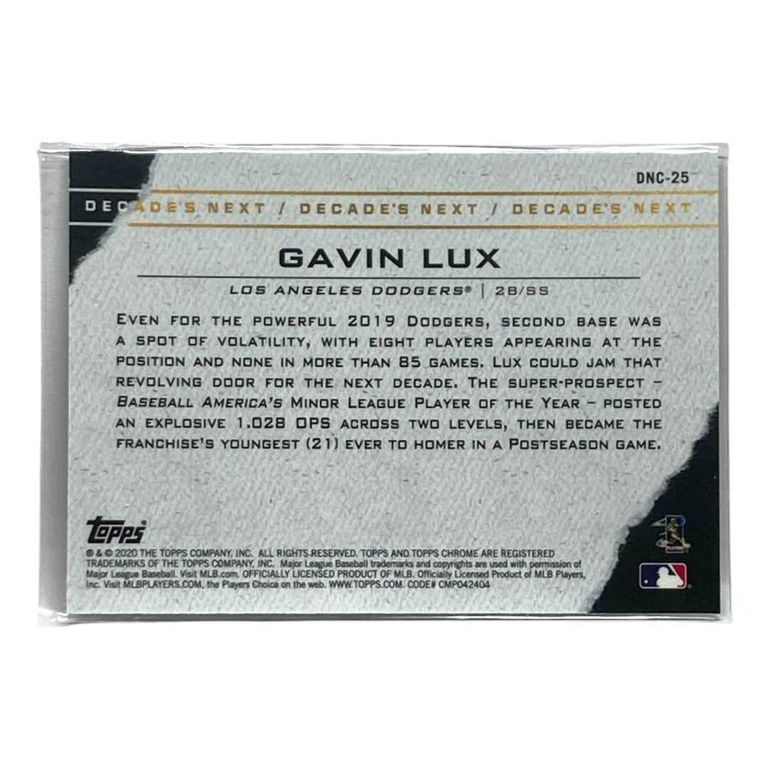 TOPPS MLBカード CHROME GAVIN LUX DODGERS #DNC-25 中古 IT2