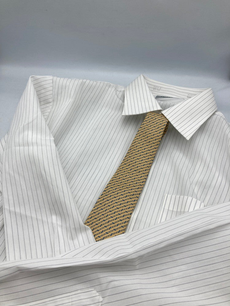 HERMES エルメス H柄 ジャガード ネクタイ シルク100% 中古 D4