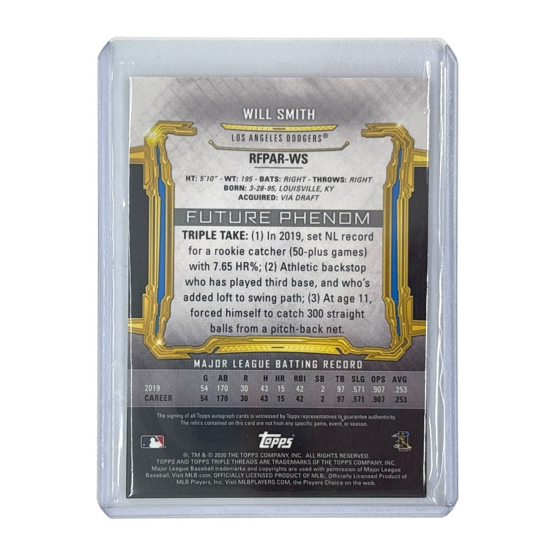 TOPPS MLBカード TRIPLE THREADS WILL SMITH LOS ANGELES DODGERS 04/75 #RFPAR-WS 中古 IT1