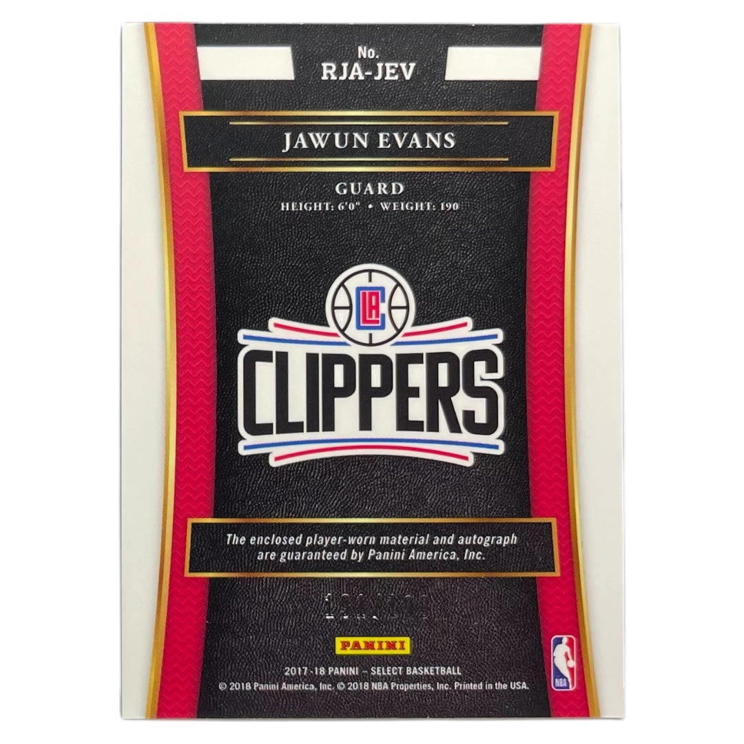 PANINI NBAカード SELECT JAWUN EVANS LOS ANGELES CLIPPERS /199 #RJA-JEV 中古 IT2