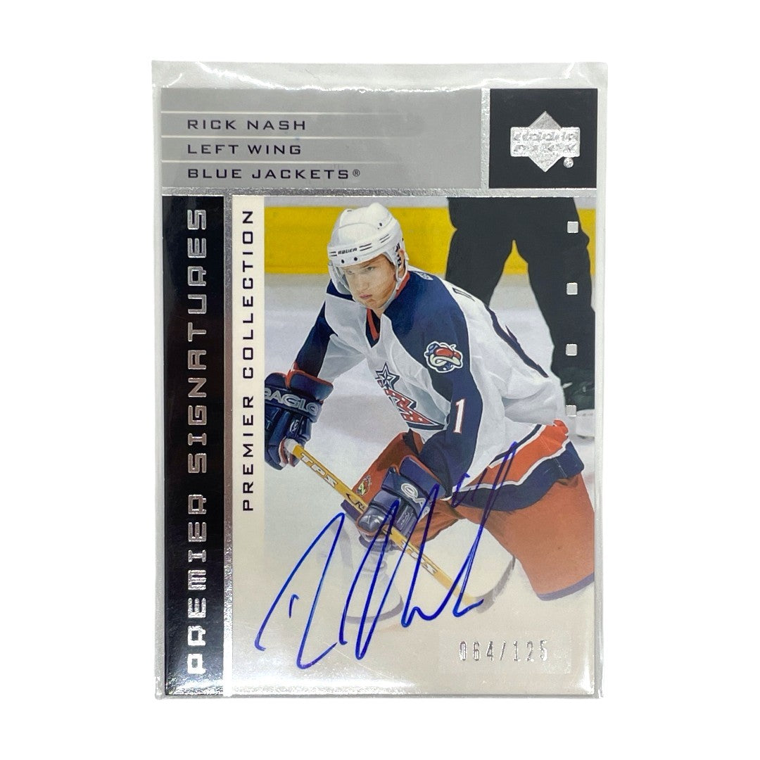 UPPER DECK NHLカード PREMIER COLLECTION RICK NASH BLUE JACKETS 064/125 #S-NA 中古 IT1