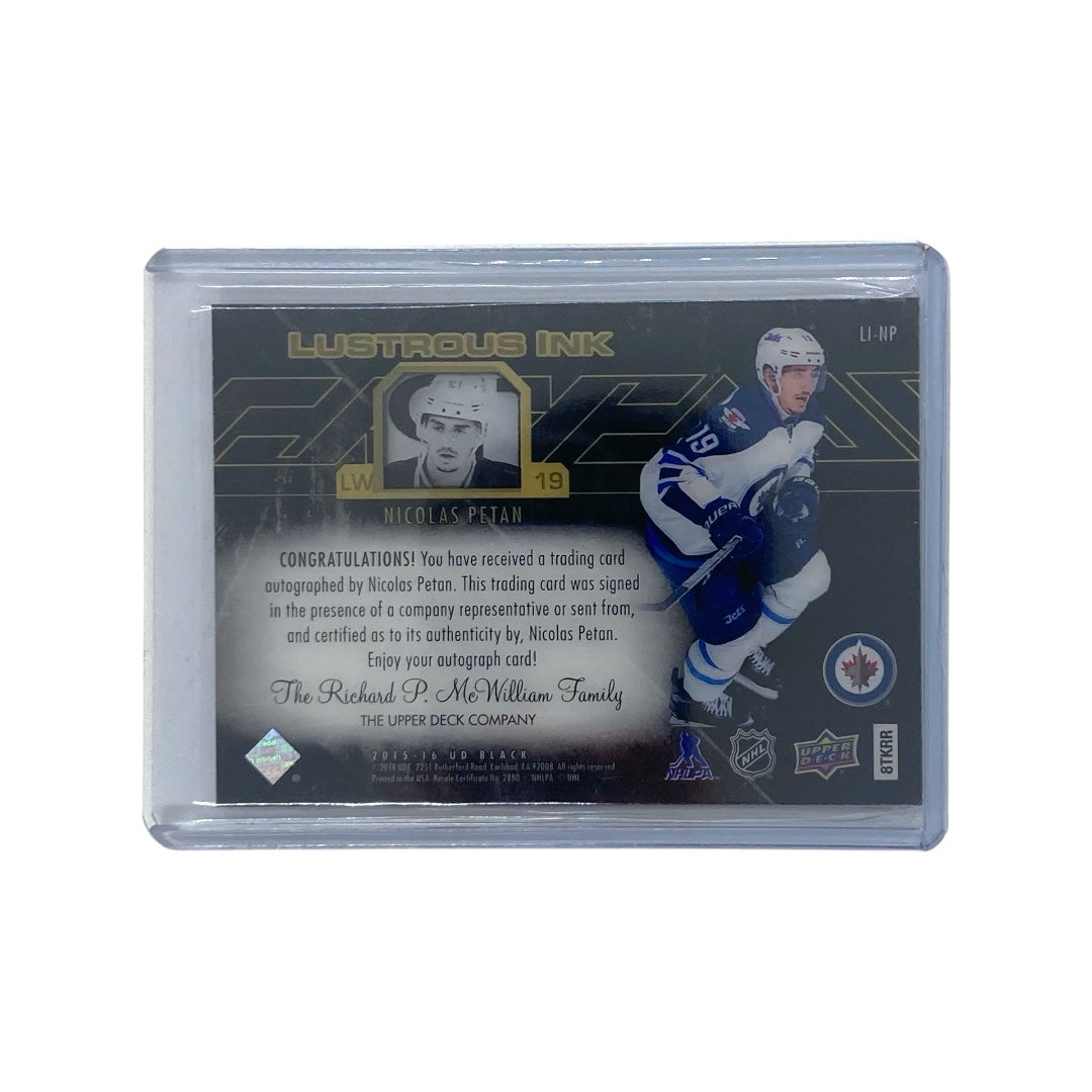 UPPER DECK NHLカード UD BLACK NICOLAS PETAN WINNIPEG JETS 042/199 #LI-NP 中古 IT2