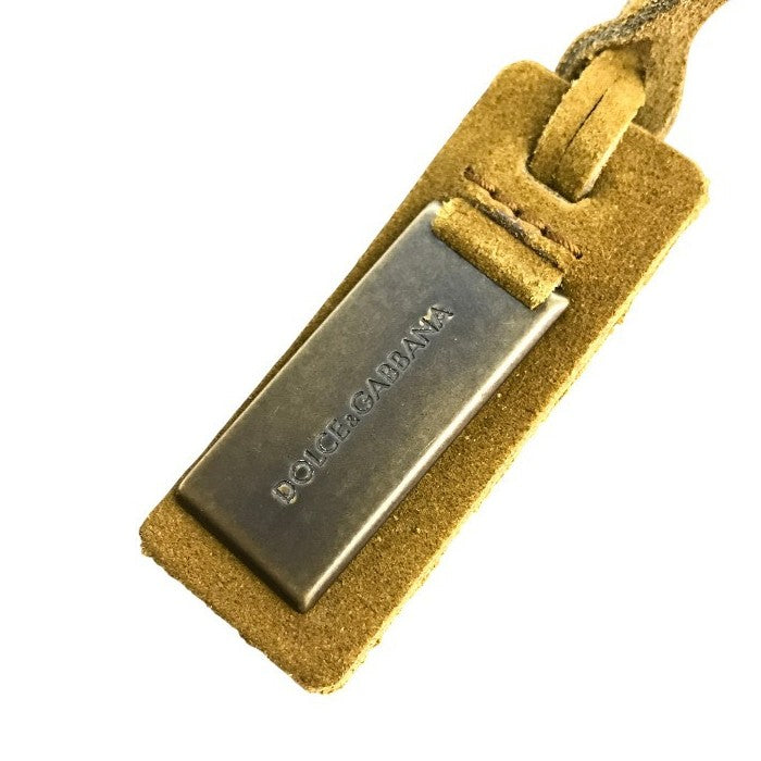 DOLCE&GABBANA ドルチェ&ガッバーナ トートバッグ レディース スウェードレザー ハトメ 蝶々 バタフライ フリンジ ショルダーバッグ ブラウン 中古 T1