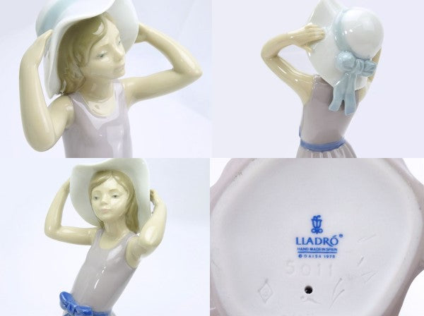絶版 LLADRO 若草色の少女 試着中古 リヤドロ 絶版品です!お見逃しなく!