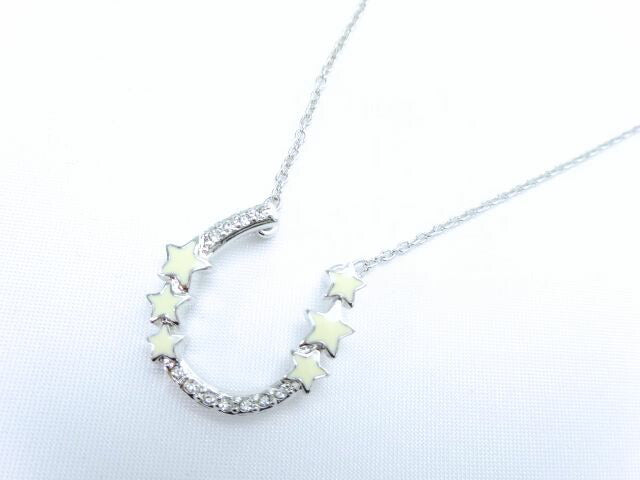 SWAROVSKI/スワロフスキー Gamma ペンダント中古 クリスタルとホワイトスターの組合わせが人気のペンダントです♪