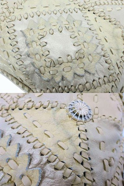 JAMIN PUECH/ジャマンピュエッシュ レザートートバッグ中古 パッチワークが印象的なトートバッグです♪