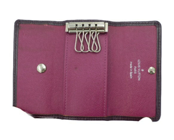 LOUIS VUITTON ルイヴィトン エピ ミュルティクレ4 中古 キーケース 紫 パープル ブランド レディース