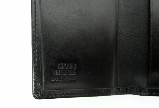 VERSACE/ヴェルサーチ 6連キーケース 中古 レザー ブラック 黒