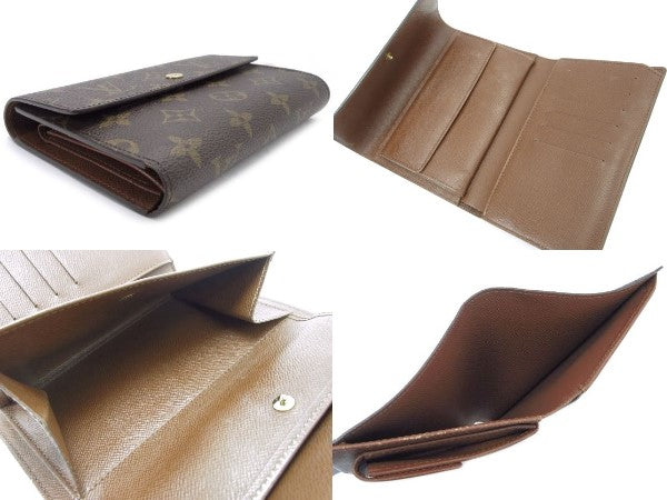 LOUIS VUITTON/ルイヴィトン モノグラム ポルトトレゾール エテュイ パピエ 三つ折り財布中古 充実の収納で実用的な三つ折り財布です☆