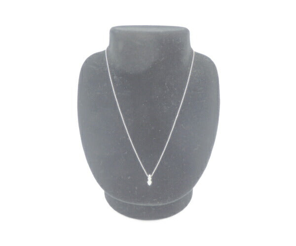 ダイヤモンド 0.10ct Pt850 デザイン ネックレス 中古 プラチナ ペンダント ジュエリー おしゃれ アクセサリー