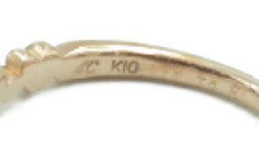 THE KISS K10 ハート ストーン リング 7号 中古 ザ・キッス ザ・キス ピンク レディース ディズニー