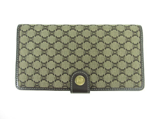 CELINE/セリーヌ マカダム 二つ折り長財布中古 シンプルで使いやすい大人の長財布♪