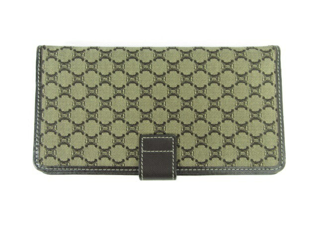 CELINE/セリーヌ マカダム 二つ折り長財布中古 シンプルで使いやすい大人の長財布♪