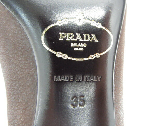 PRADA/プラダ レザー パンプス中古 シックな大人レザーパンプスです♪
