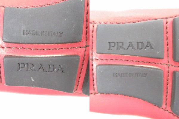 PRADA/プラダ レザー リングスリッポン中古 シンプルデザインにリングが印象的☆