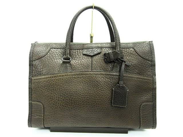 【】REED KRAKOFF/リードクラッコフ レザー 2WAY ショルダー トートバッグ【中古】 厚めのレザーで丈夫なかっこいい2WAYバッグです☆