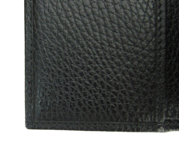 GUCCI マーモント レザーWホック財布 中古 グッチ レディース 474746 2091 ブラック コンパクト