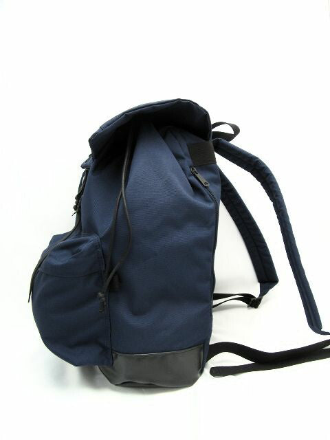MARGARET HOWELL×PORTER/マーガレットハウエル×ポーター リュックサック 中古 バックパック ネイビー 紺 大容量 デイパック フラップ