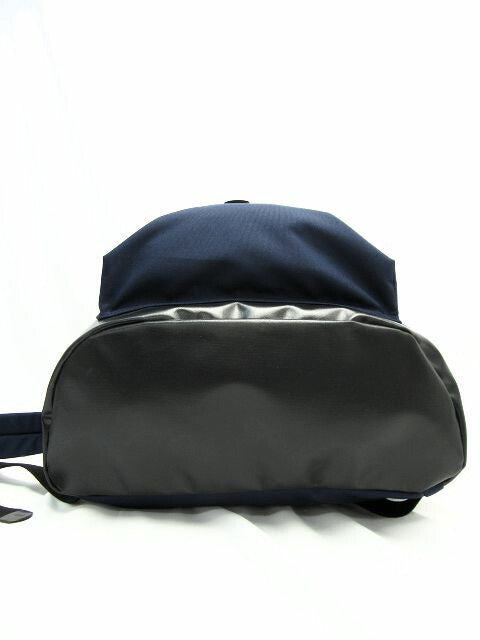 MARGARET HOWELL×PORTER/マーガレットハウエル×ポーター リュックサック 中古 バックパック ネイビー 紺 大容量 デイパック フラップ