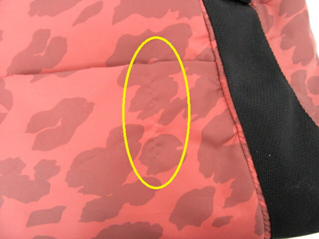 PAPILLONER/パピヨネ ナイロンカモフラトートバッグ 中古 軽量 レッド 迷彩 赤 鞄 大容量